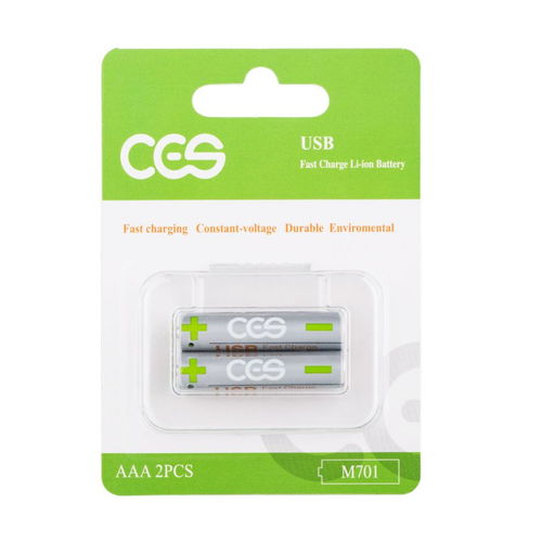 CES先進儲能AAA 7號電池 USB充電，1.5V恒壓，多場景應用的數碼新選擇